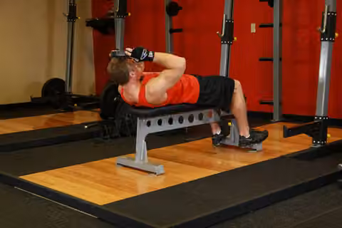 Demonstrasi gerakan Lying Face Up Plate Neck Resistance.